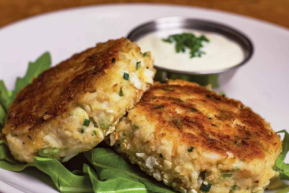 Crab cakes at The Galley in Marietta (photo courtesy of The Galley)