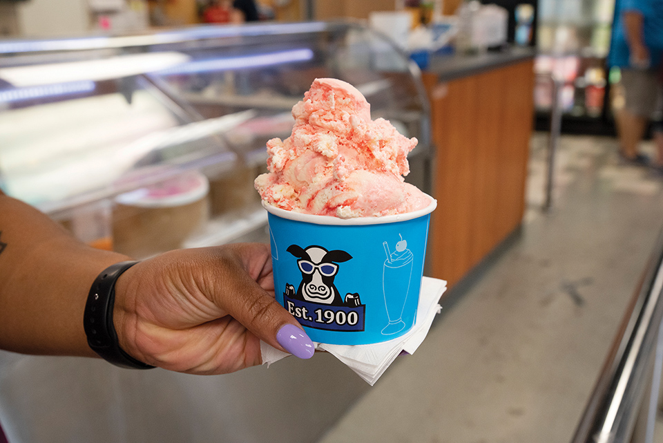 Cup of ice cream at Toft Dairy’s Ice Cream Parlor in Sandusky (photo by Rachael Jirousek)