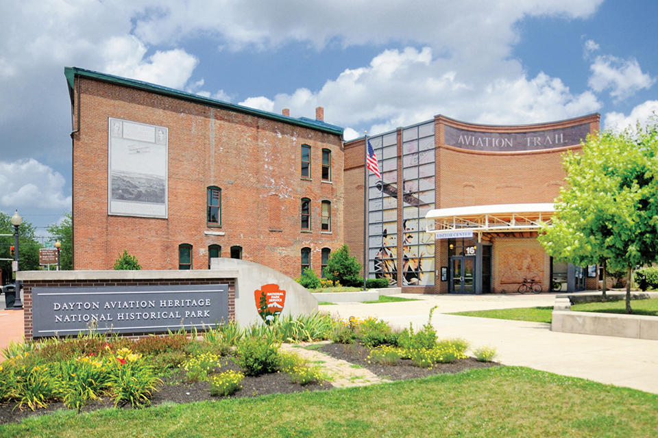 Exterior of Dayton Aviation Heritage National Historical Park's Aviation Trail Visitor Center (photo courtesy of Dayton Aviation Trail)