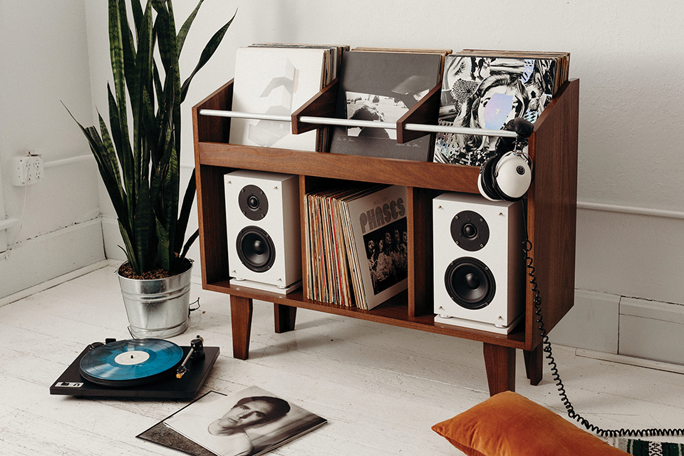 Divider Records’ Morad Unit for record storage (photo by G. Johnson)