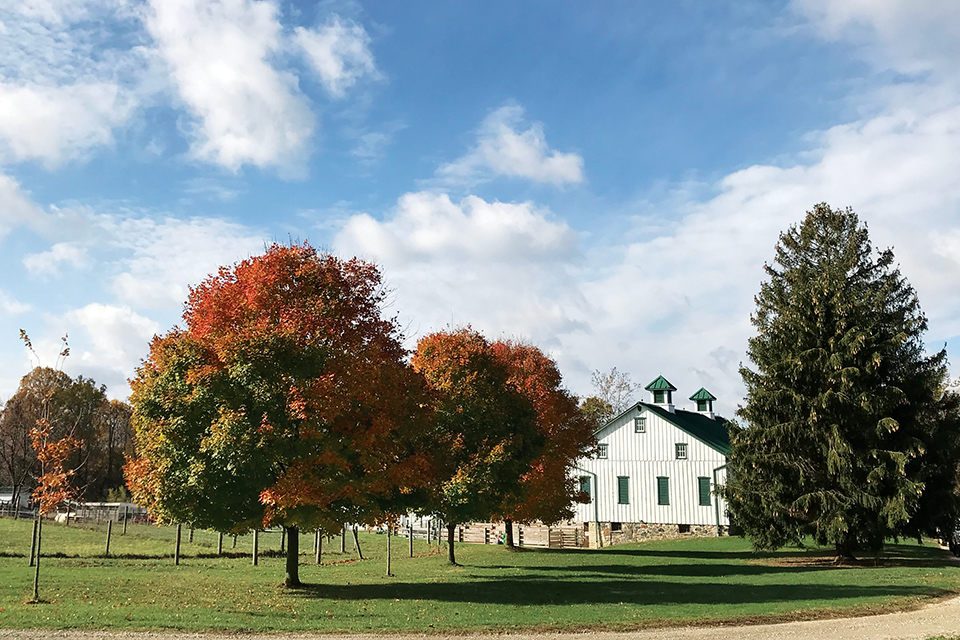 Exterior of Dayton’s Aullwood Audubon farm building (photo courtesy of Aullwood Audubon)