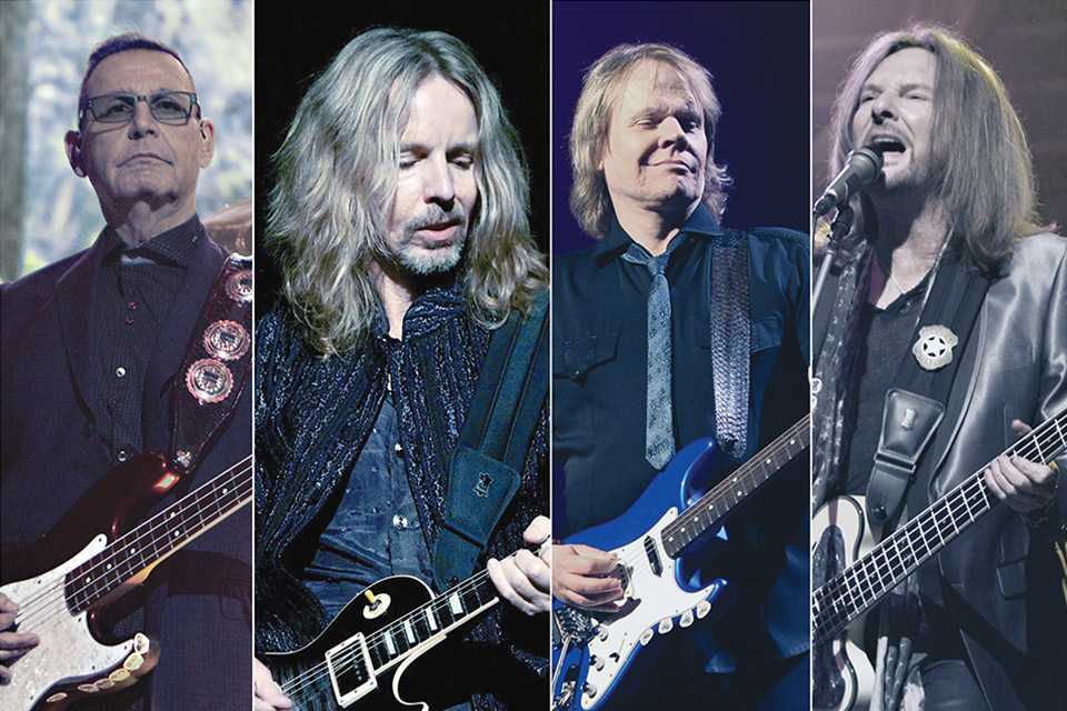 Band members of Styx holding guitars (photo courtesy of Peoples Bank Theatre)