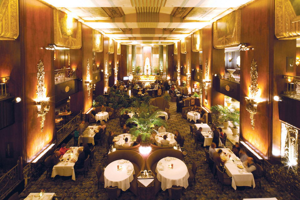 The dining room at The 1931 (photo courtesy of The 1931, formerly Orchids at Palm Court)