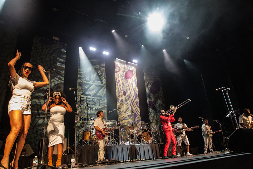 Trombone Shorty at Tri-C JazzFest in 2023 (photo from Tri-C JazzFest Facebook page)