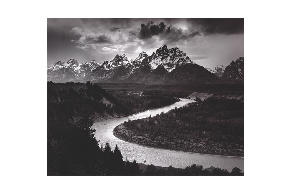“The Tetons and the Snake River, Grand Teton National Park, Wyoming,” (Photo courtesy of the Center for Creative Photography, University of Arizona: Ansel Adams Archive, 76.562.2, © The Ansel Adams Publishing Rights Trust)