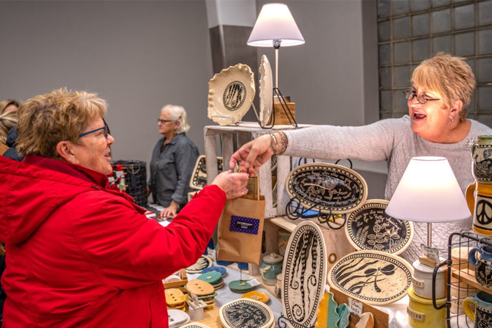 Shopper at Toledo Night Market (photo courtesy of event)