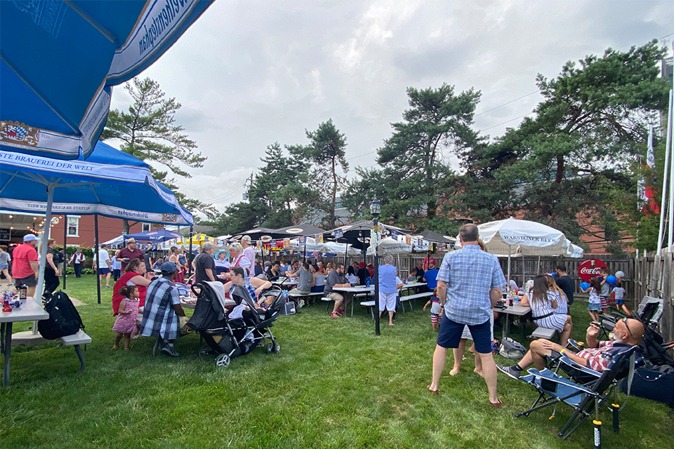 People at Red, White and Brats in Columbus (photo courtesy of Germania Singing & Sport Society)