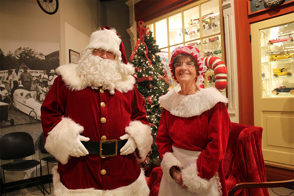 Santa and Mrs. Claus at Carillon Christmas (courtesy of Dayton History)