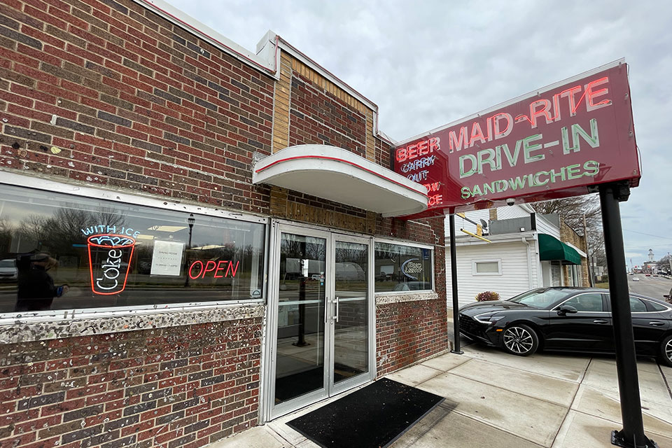 The Maid-Rite Sandwich Shoppe in Greenville (photo by Jim Vickers)