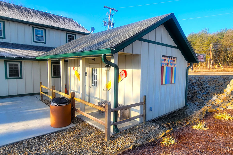 Exterior of the new Rev. Paul A. Johnson Pencil Sharpener Museum (photo courtesy of Explore Hocking Hills)