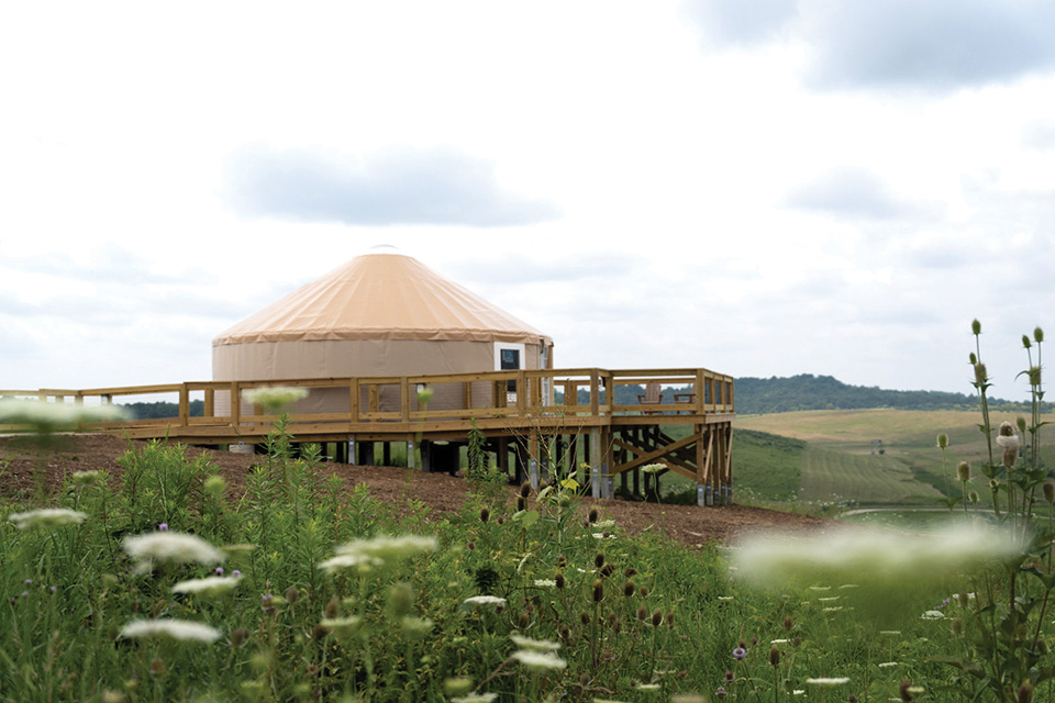 ADA-accessbile yurt at The Wilds in Cumberland (photo by Grahm S. Jones, Columbus Zoo and Aquarium)