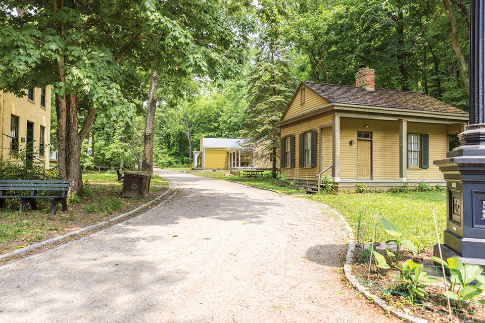 Exterior of Heritage Village Museum buildings in Sharonville (photo by Matthew Allen)