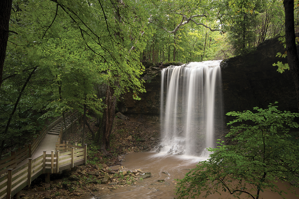 Charleston Falls in Tipp City, Ohio (photo by Rick Barge)