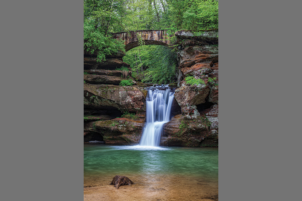 Upper Falls at Old Man’s Cave in Logan (photo by Rick Buchanan)