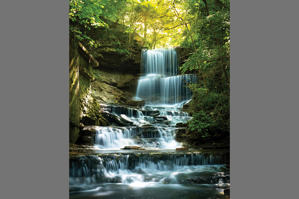 West Milton Cascades in West Milton, Ohio (photo by Adam David Wagner)