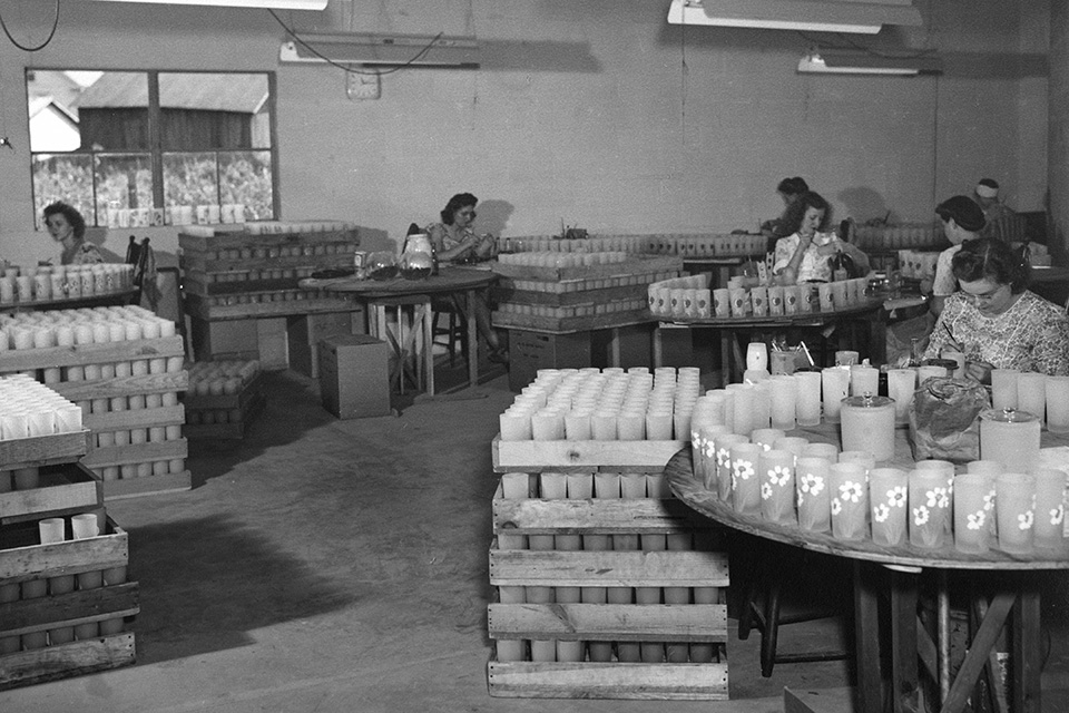 Gay Fad Studios employees working at the company’s factory in Lancaster (photo courtesy of Gay Fad Studios)