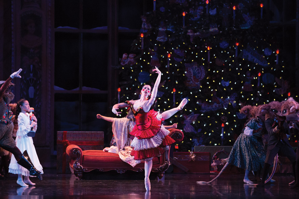 Dancers performing on stage for BalletMet’s “The Nutcracker” in Columbus (photo courtesy of BalletMet)