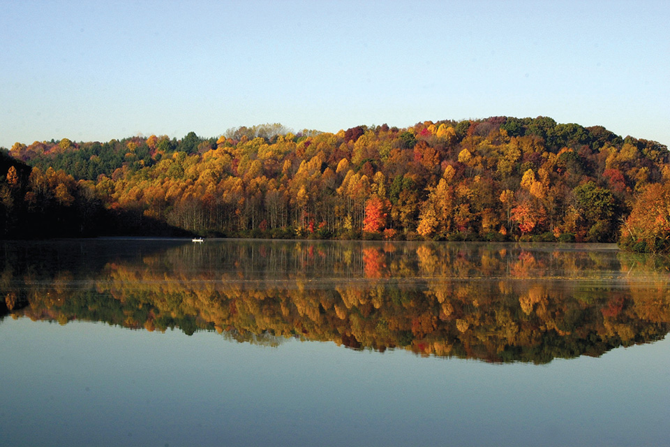 Lake Logan State Park in Logan (photo courtesy of Ohio Department of Natural Resources)