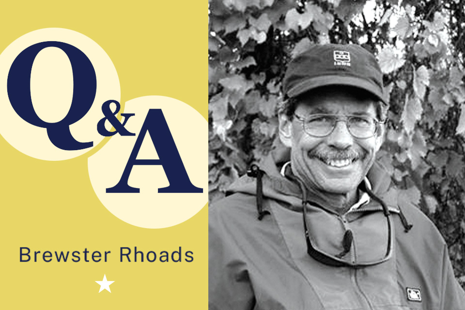 Black and white portrait of Brewster Rhoads, chair of Ohio River Way (photo courtesy of Brewster Rhoads)