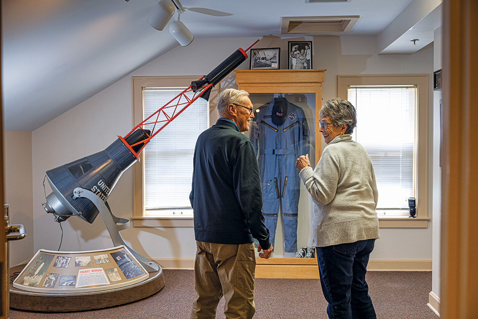 People at John & Annie Glenn Museum in New Concord (photo courtesy of John & Annie Glenn Museum)