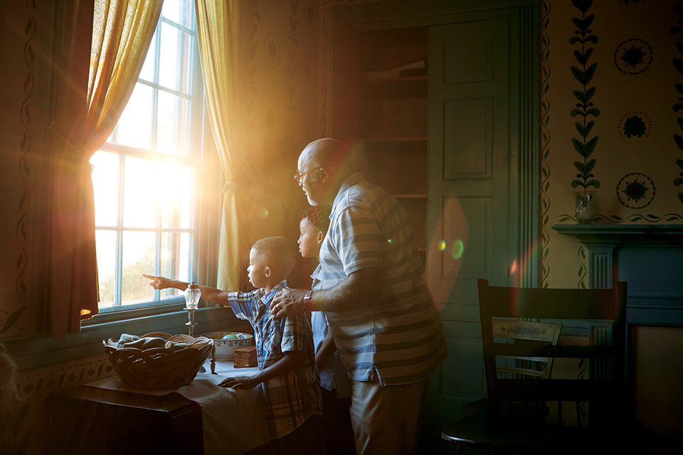 Family at John Rankin House in Ripley (photo by Casey Rearick)