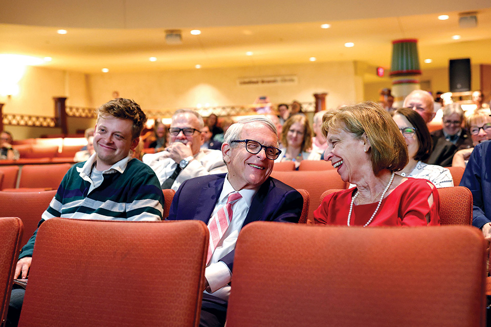 Gov. Mike DeWine and Fran DeWine at the Lincoln Theater in Columbus (photo by Terry Gilliam)