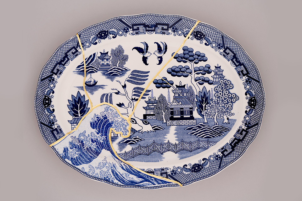 “Fukushima, No. 11,” from the series “Cumbrian Blue(s),” 2025, Paul Scott, Courtesy of Paul Scott and Ferrin Contemporary, © 2025 Paul Scott, photo credit: Chris Lewis