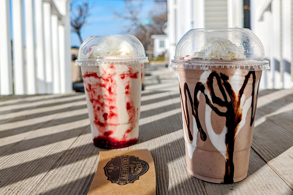Milkshakes at Fairport Harbor Creamery (courtesy of Fairport Harbor Creamery)