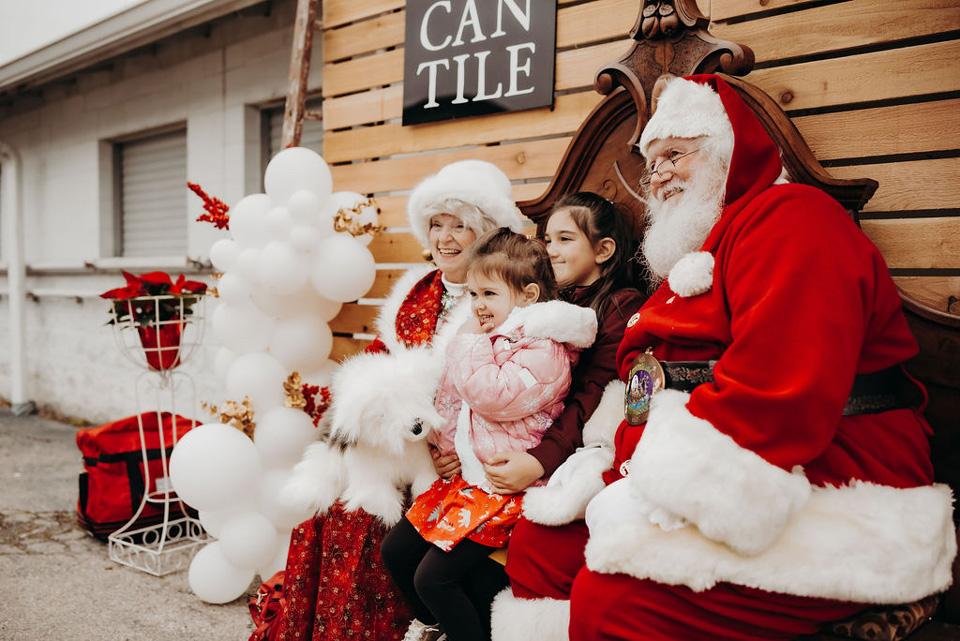 Santa and Mrs. Claus at Lebanon Christmas Market (courtesy of The City Mercantile)