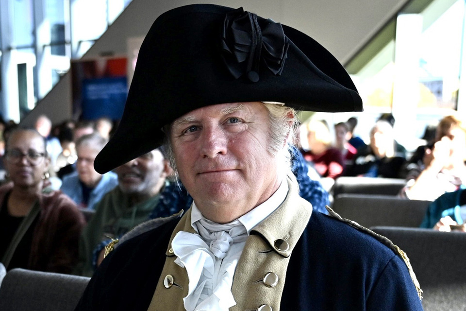 George Washington Impersonator (photo courtesy of National Veterans Memorial and Museum)