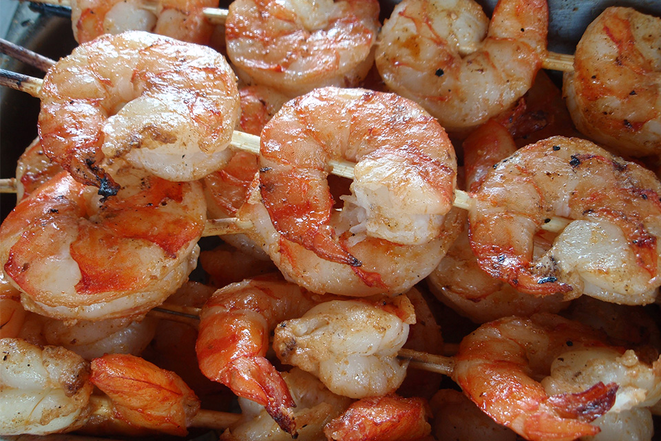 Grilled shrimp (courtesy of Ohio Fish and Shrimp Music Festival)