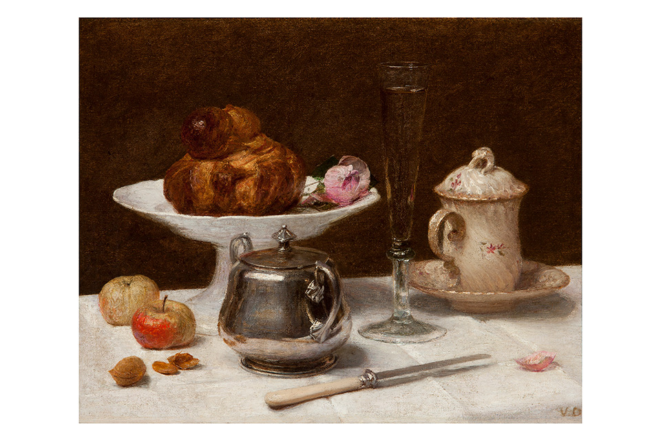 Victoria Dubourg Fantin-Latour, Still Life with Brioche, Dixon Gallery and Gardens; Museum purchase with funds provided by the estate of Cecil Williams Marshall and, by transfer, Mr. and Mrs. Morrie A. Moss, 2019.6