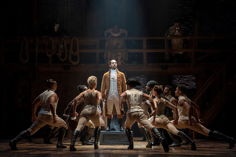Hamilton Company on Hamilton National Tour (photo by Joan Marcus)