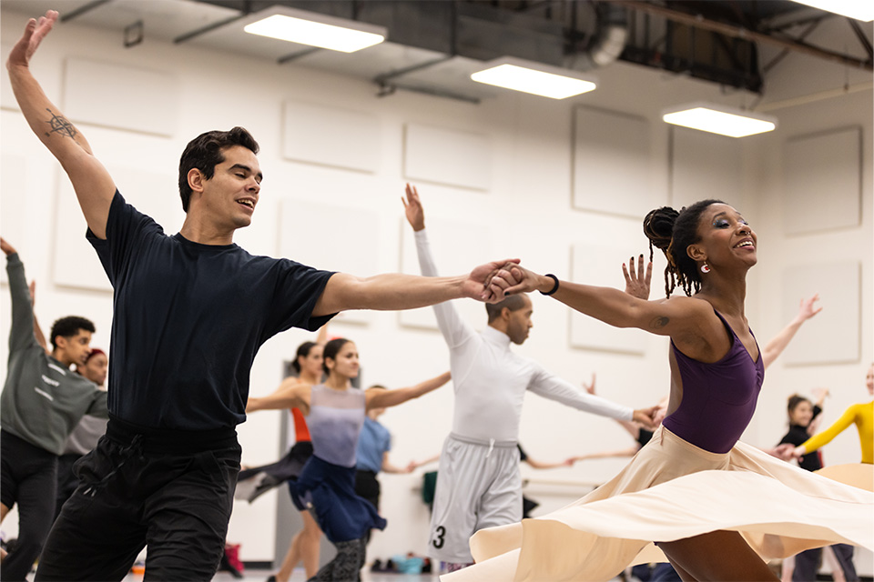 BalletMet practicing for West Side Story (photo by Jennifer Zmuda)