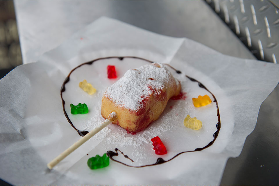 Deep-Fried Gummy Bear (photo courtesy of Ohio State Fair)