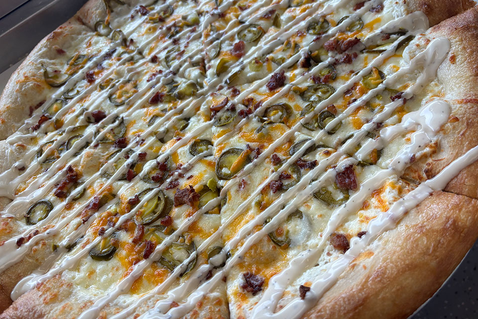 Jalapeno Popper Pizza (photo courtesy of Ohio State Fair)