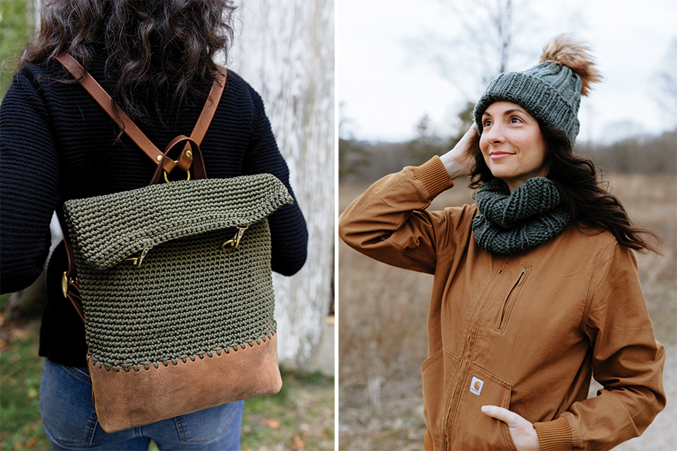 Tori Tedesco modeling creations from Little Birdie Design Studio of Cuyahoga Falls (photos by Mal McCrea)