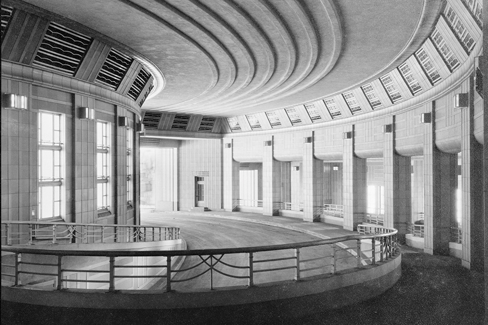 Historic photo of Cincinnati’s Union Terminal (photo courtesy of Library of Congress)