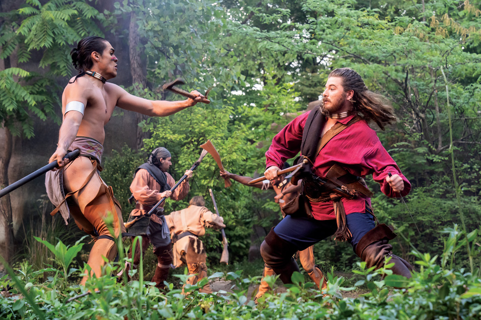 Actors in Chillicothe’s “Tecumseh!” at Sugarloaf Mountain Amphitheatre (photo courtesy of Tecumseh Drama)