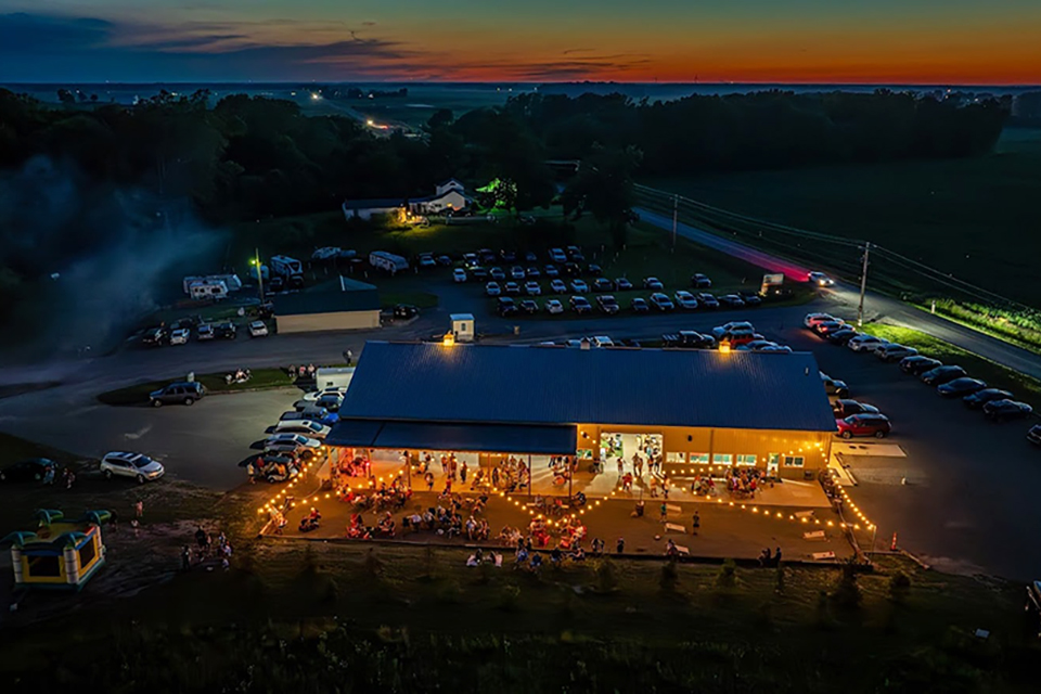 Summer on the patio at Camp Brewing in Huntsville (photo courtesy of Camp Brewing)