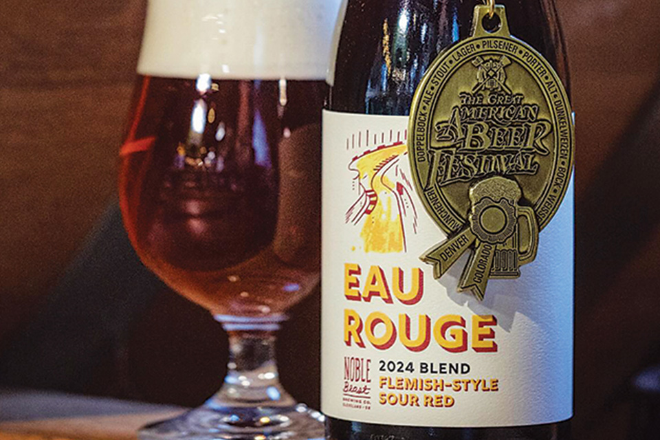 Award-winning Eau Rouge beer from Noble Beast Brewing Co. in Cleveland (photo courtesy of Noble Beast Brewing Co.)