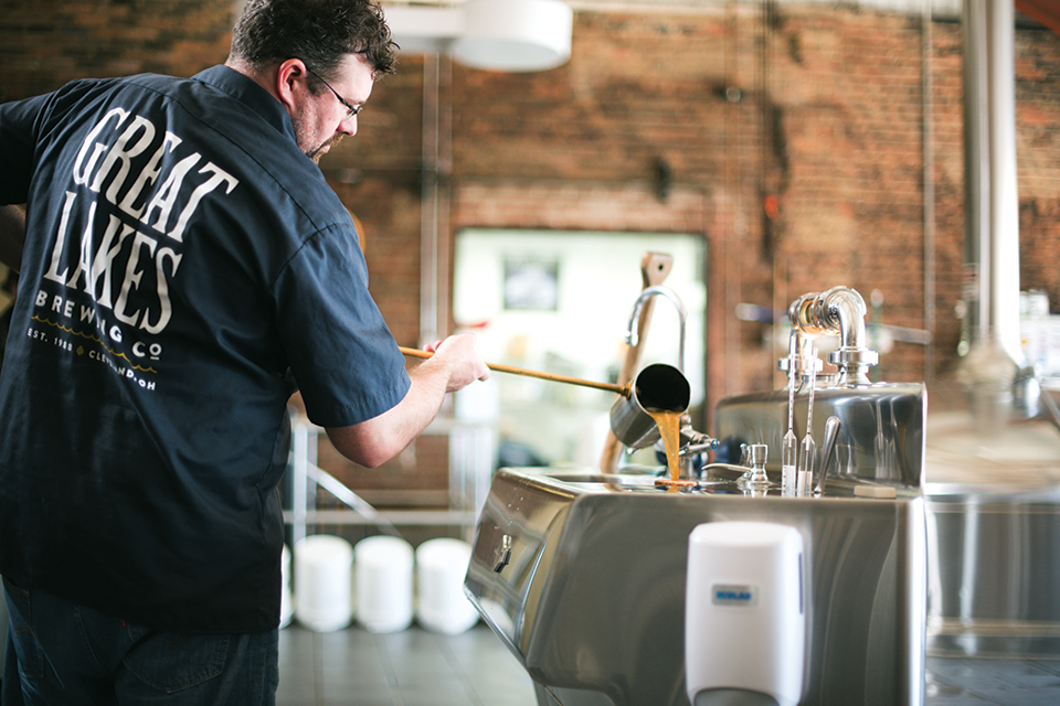 Brewing the product at Great Lakes Brewing Company in Cleveland (photo courtesy of Great Lakes Brewing Company)