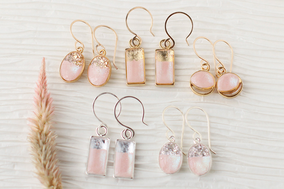 Shimmer earrings from Rebecca Noel Designs in Cincinnati (photo courtesy of Rebecca Loomis)