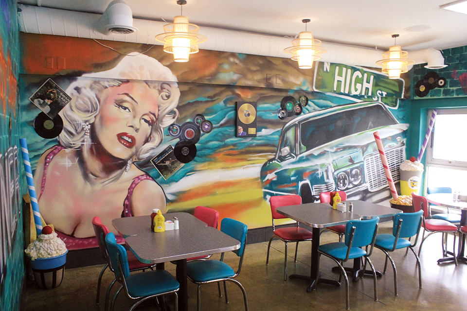 Interior of Michael’s Goody Boy Diner in Columbus (photo courtesy of Michael’s Goody Boy)