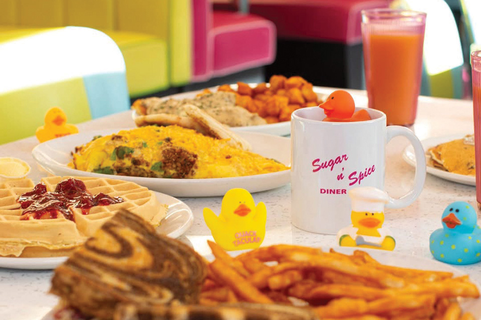 Food on the table at Sugar n’ Spice Diner in Cincinnati (photo courtesy of Sugar n’ Spice Diner)