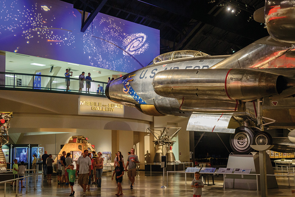 Interior of the National Museum of the United States Air Force in Dayton (photo courtesy of National Museum of the United States Air Force)
