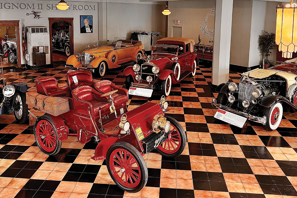 Cars at America’s Packard Museum in Dayton (photo courtesy of America’s Packard Museum)