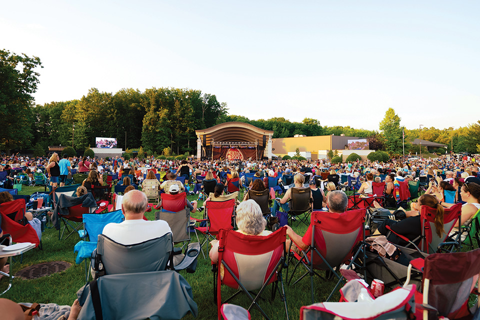 People at Mentor Rocks at the Mentor Civic Amphitheater (photo by Erik Drost)