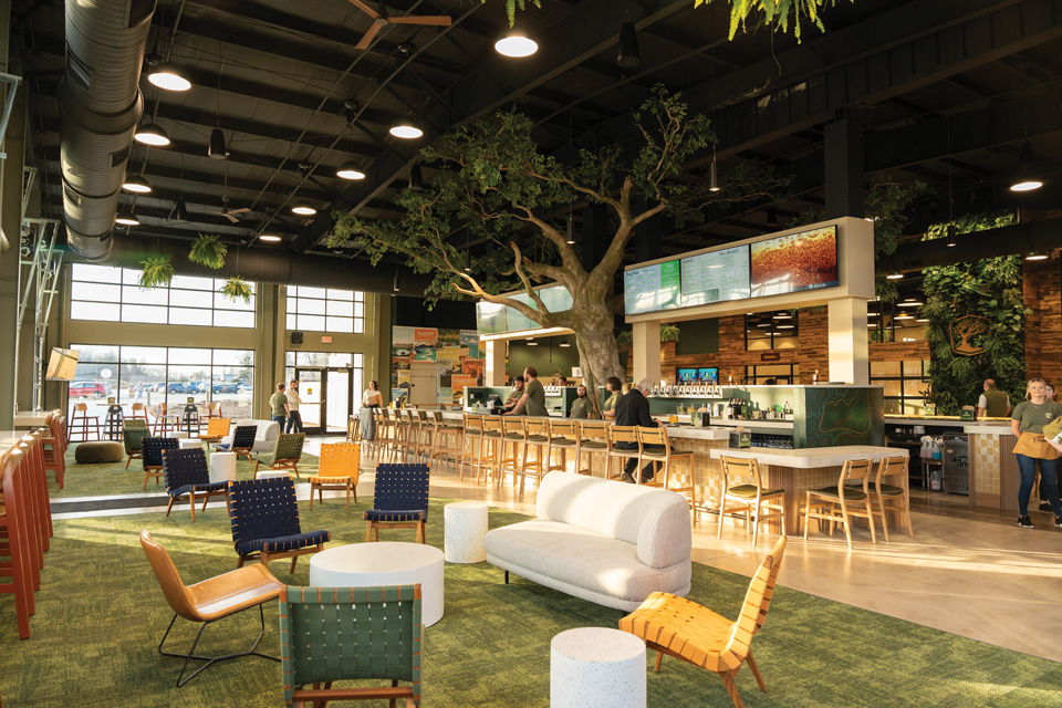 Interior of MadTree Brewing’s Parks & Rec restaurant in Blue Ash (photo courtesy of MadTree Brewing)