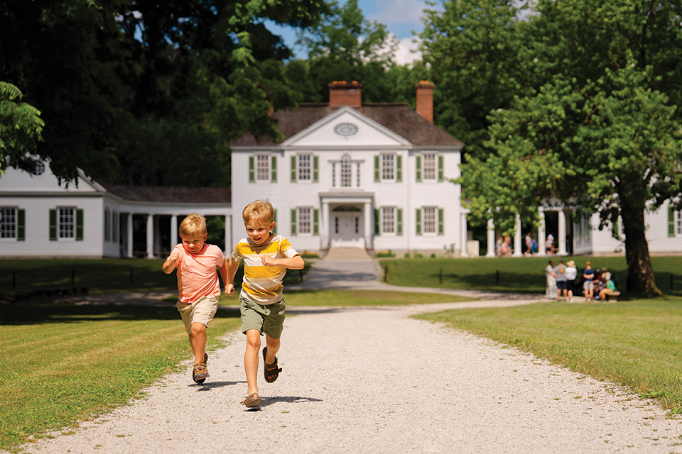 Kids at Blennerhassett Island Historical State Park in Parkersburg, West Virginia (photo courtesy of Visit Greater Parkersburg)